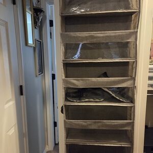 The Container Store Hanging Shoe Organizer in Gray